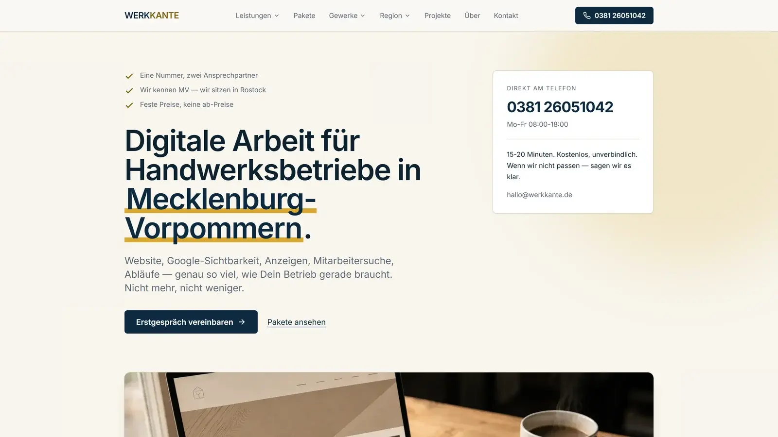 Projektvorschau Werkkante