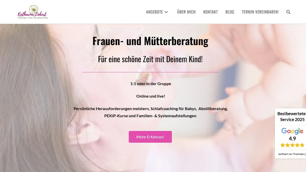 Startseite des Projekts Katharina Liebert